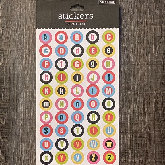 Design | New Multicolored Alphabet Letter Scrapbook Stickers | Poshmark